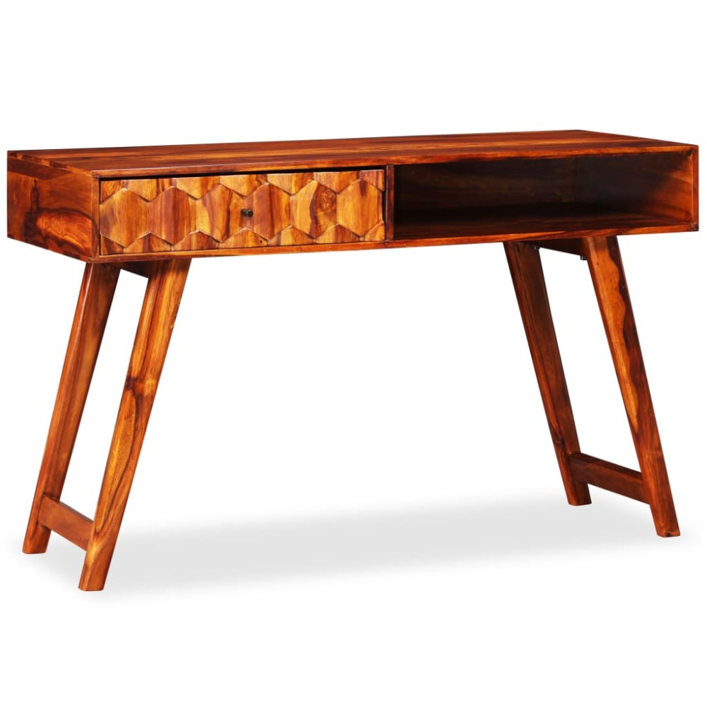 vidaXL Masă de scris din lemn masiv de acacia 118 x 50 x 76 cm