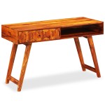vidaXL Masă de scris din lemn masiv de acacia 118 x 50 x 76 cm