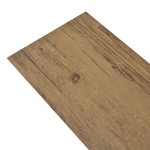 vidaXL Plăci de pardoseală, maro nuc, 5,26 m², 2 mm, PVC vidaXL Plăci de pardoseală, maro nuc, 5,26 m², 2 mm, PVC
