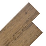 vidaXL Plăci de pardoseală, maro nuc, 5,26 m², 2 mm, PVC vidaXL Plăci de pardoseală, maro nuc, 5,26 m², 2 mm, PVC