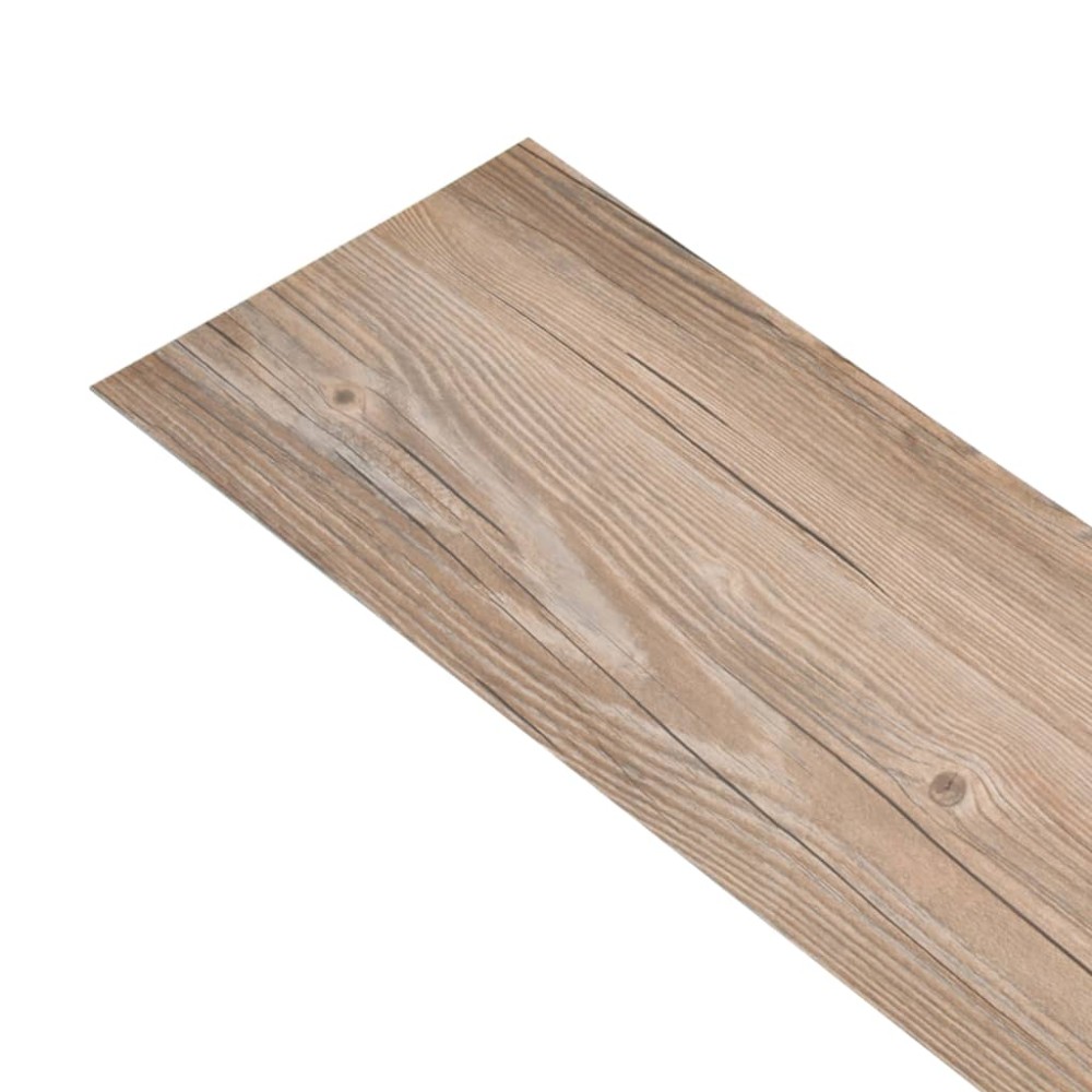 vidaXL Plăci de pardoseală, stejar maro, 5,26 m², 2 mm, PVC