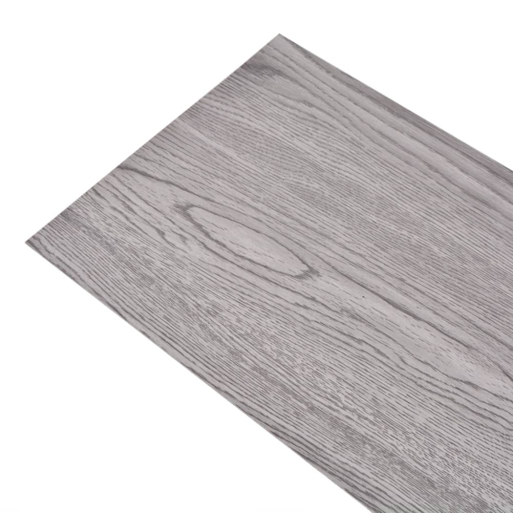 vidaXL Plăci de pardoseală, gri închis, 5,26 m², 2 mm, PVC