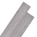 vidaXL Plăci de pardoseală, gri închis, 5,26 m², 2 mm, PVC vidaXL Plăci de pardoseală, gri închis, 5,26 m², 2 mm, PVC