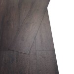 vidaXL Plăci pardoseală autoadezive, maro închis, 5,02 m², 2 mm, PVC vidaXL Plăci pardoseală autoadezive, maro închis, 5,02 m², 2 mm, PVC