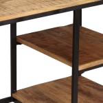 vidaXL Birou cu scaun pliabil, lemn masiv de mango, 115 x 50 x 76 cm vidaXL Birou cu scaun pliabil, lemn masiv de mango, 115 x 50 x 76 cm