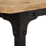 vidaXL Birou cu scaun pliabil, lemn masiv de mango, 115 x 50 x 76 cm vidaXL Birou cu scaun pliabil, lemn masiv de mango, 115 x 50 x 76 cm