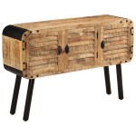 vidaXL Dulap, 120 x 30 x 76 cm, lemn masiv de mango vidaXL Dulap, 120 x 30 x 76 cm, lemn masiv de mango