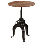 vidaXL Masă de bar, 75 x (76-110) cm, lemn masiv reciclat