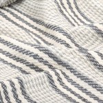 vidaXL Pătură decorativă cu dungi, bumbac, 220 x 250 cm, gri și alb vidaXL Pătură decorativă cu dungi, bumbac, 220 x 250 cm, gri și alb
