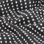 vidaXL Pătură decorativă cu pătrățele, bumbac, 125 x 150 cm, negru vidaXL Pătură decorativă cu pătrățele, bumbac, 125 x 150 cm, negru