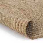 vidaXL Covor din iută împletită, 150 cm, rotund vidaXL Covor din iută împletită, 150 cm, rotund