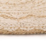 vidaXL Covor din iută împletită cu imprimeu, 90 cm, rotund vidaXL Covor din iută împletită cu imprimeu, 90 cm, rotund