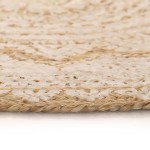 vidaXL Covor din iută împletită cu imprimeu 120 cm Rotund vidaXL Covor din iută împletită cu imprimeu 120 cm Rotund