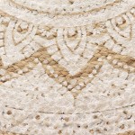 vidaXL Covor din iută împletită cu imprimeu, 150 cm, rotund vidaXL Covor din iută împletită cu imprimeu, 150 cm, rotund