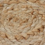 vidaXL Covor din iută cu design împletit, 120 cm rotund vidaXL Covor din iută cu design împletit, 120 cm rotund