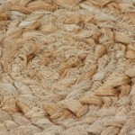 vidaXL Covor din iută cu model împletit, 150 cm rotund vidaXL Covor din iută cu model împletit, 150 cm rotund