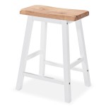 vidaXL Set mobilier de bar, 3 piese, alb, MDF