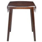 vidaXL Masă de bucătărie extensibilă, rotund, MDF, maro
