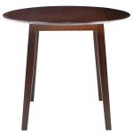 vidaXL Masă de bucătărie extensibilă, rotund, MDF, maro