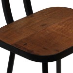 vidaXL Scaune de bar, 2 buc., lemn masiv reciclat