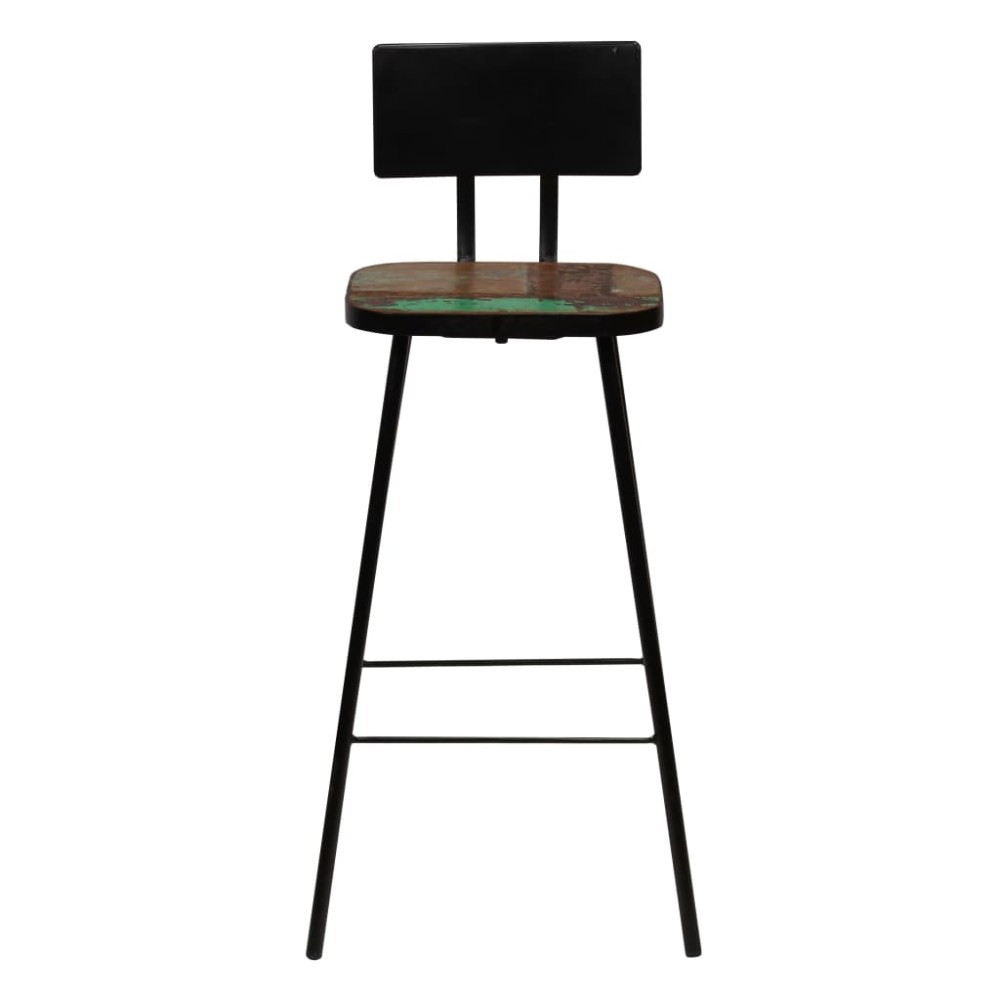 vidaXL Scaune de bar, 4 buc., lemn masiv reciclat