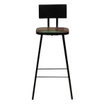 vidaXL Scaune de bar, 4 buc., lemn masiv reciclat