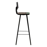vidaXL Scaune de bar, 4 buc., lemn masiv reciclat