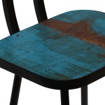 vidaXL Scaune de bar, 4 buc., lemn masiv reciclat