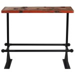vidaXL Set mobilier de bar, 5 piese, multicolor, lemn masiv reciclat vidaXL Set mobilier de bar, 5 piese, multicolor, lemn masiv reciclat