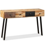 vidaXL Masă consolă Lemn masiv de tec reciclat 120x30x76 cm vidaXL Masă consolă Lemn masiv de tec reciclat 120x30x76 cm