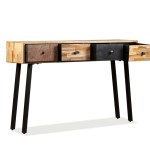 vidaXL Masă consolă Lemn masiv de tec reciclat 120x30x76 cm vidaXL Masă consolă Lemn masiv de tec reciclat 120x30x76 cm
