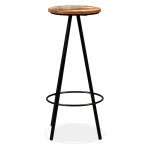 vidaXL Scaune de bar, 2 buc., lemn masiv reciclat
