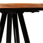 vidaXL Scaune de bar, 2 buc., lemn masiv reciclat