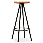 vidaXL Scaune de bar, 4 buc., lemn masiv reciclat