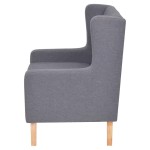 vidaXL Fotoliu, gri, material textil