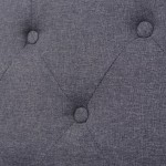 vidaXL Canapea cu 3 locuri, material textil, gri