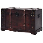 vidaXL Cufăr vintage din lemn, 66 x 38 x 40 cm vidaXL Cufăr vintage din lemn, 66 x 38 x 40 cm