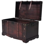 vidaXL Cufăr vintage din lemn, 66 x 38 x 40 cm vidaXL Cufăr vintage din lemn, 66 x 38 x 40 cm