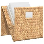 vidaXL Suport pentru reviste, 31x31x31 cm, zambilă de apă vidaXL Suport pentru reviste, 31x31x31 cm, zambilă de apă