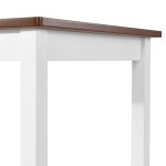vidaXL Masă de bar din lemn masiv, 108 x 60 x 91 cm vidaXL Masă de bar din lemn masiv, 108 x 60 x 91 cm