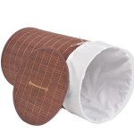 vidaXL Coș de rufe din bambus, rotund, maro vidaXL Coș de rufe din bambus, rotund, maro