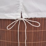 vidaXL Coș de rufe din bambus, dreptunghiular, maro vidaXL Coș de rufe din bambus, dreptunghiular, maro