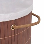 vidaXL Coș de rufe din bambus, oval, maro vidaXL Coș de rufe din bambus, oval, maro