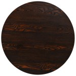 vidaXL Masă bistro, MDF și oțel, rotundă, 80x75 cm, Cenușiu închis vidaXL Masă bistro, MDF și oțel, rotundă, 80x75 cm, Cenușiu închis