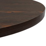 vidaXL Masă bistro, MDF și oțel, rotundă, 80x75 cm, Cenușiu închis vidaXL Masă bistro, MDF și oțel, rotundă, 80x75 cm, Cenușiu închis