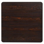 vidaXL Masă bistro, MDF și oțel, pătrată, 80x80x75 cm, Cenușiu închis