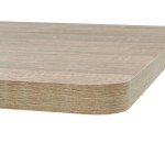 vidaXL Masă bistro, MDF și oțel, pătrată, 80x80x75 cm, culoare stejar vidaXL Masă bistro, MDF și oțel, pătrată, 80x80x75 cm, culoare stejar