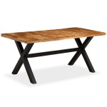 vidaXL Masă sufragerie Lemn masiv de salcâm și mango 180x90x76 cm