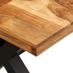 vidaXL Masă sufragerie Lemn masiv de salcâm și mango 180x90x76 cm