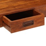 vidaXL Birou, lemn masiv de acacia cu finisaj tip miere, 110x50x76 cm